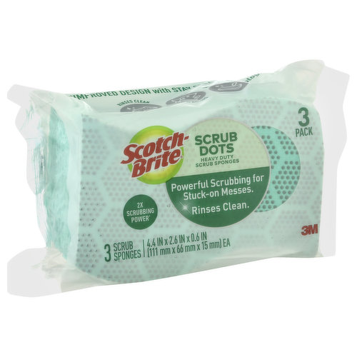 Scotch-Brite Heavy Duty Scrub Sponge (3-Pack)