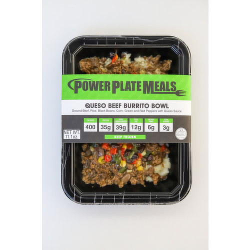 Power Plate Meals Queso Beef Burrito Bowl