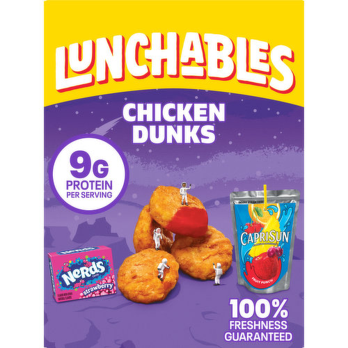 Lunchables Chicken Dunks Meal Kit with Capri Sun Fruit Punch Drink & Nerds Candy