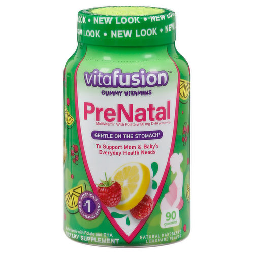 Vitafusion Gummy Vitamins, Prenatal, Raspberry Lemonade Flavor