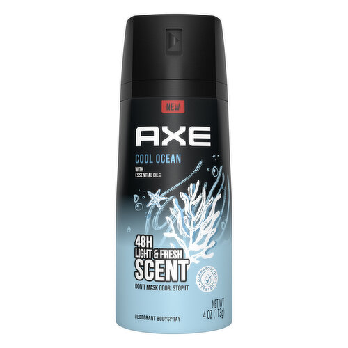 Axe Cool Ocean Deodorant Bodyspray, Light & Fresh Scent