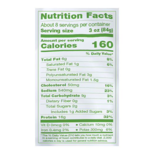 Just Bare Chicken Breast Pieces: Calories, Nutrition Analysis