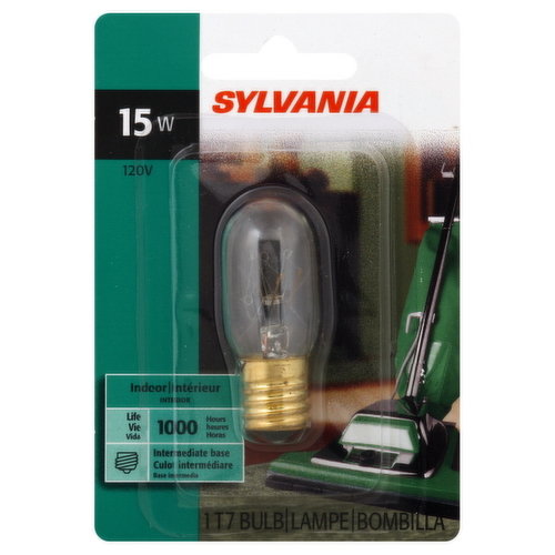 Sylvania Light Bulb, T7, 15 Watts