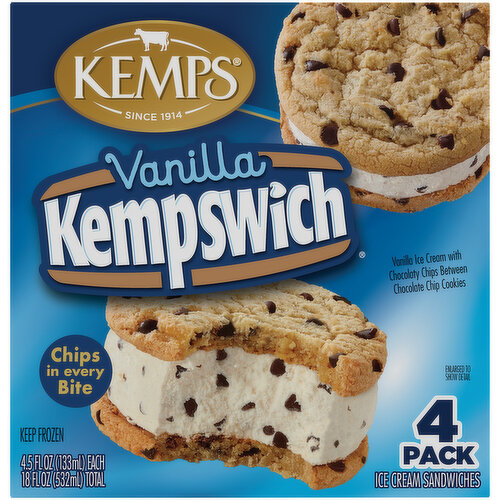 Kemps Kempswich Vanilla Ice Cream Sandwiches