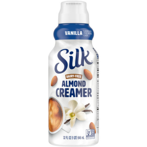 Silk Almond Creamer, Dairy Free, Sweet & Creamy 32 Fl Oz