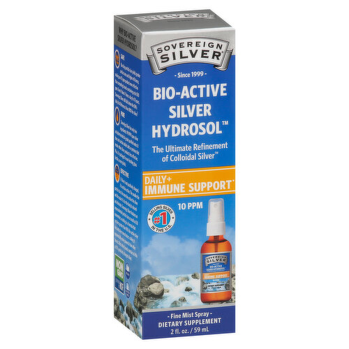 Sovereign Silver Bio-Active Silver Hydrosol, 10 PPM, Fine Mist Spray