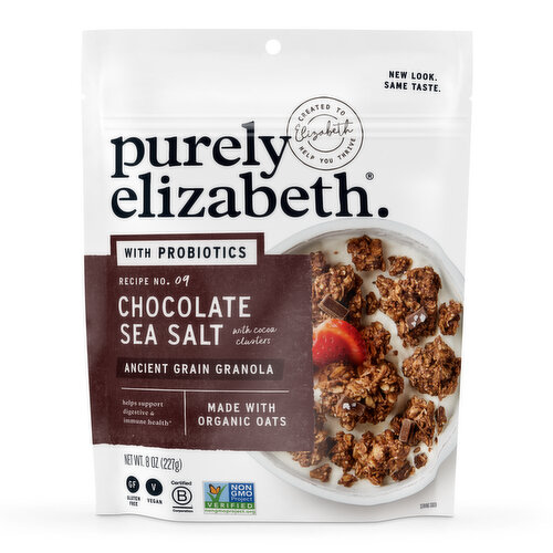 Purely Elizabeth Ancient Grain Granola, Chocolate Sea Salt