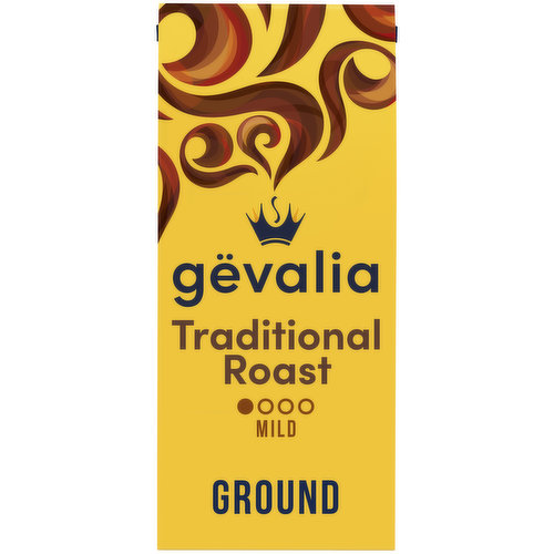 Make your holiday winter mornings extra delicious with Gevalia Traditional Roast Ground Coffee. Each cup warms up your winter with rich and never-bitter mild light roast coffee. Gevalia beans are slow roasted, snap cooled to lock in flavor and aroma. We provide the perfect care for the perfect cup so you can enjoy it all holiday season. Founded in Gavle, Sweden in 1853, Gevalia Ground Coffees are made from 100% Arabica beans sourced from around the world. Our full-flavored ground coffee beans are great for quick use during the holidays. Each 12-ounce bag of light roast ground coffee is great for those keeping Kosher. Gevalia Ground Coffee’s fresh lock tin tie keeps in exquisite coffee taste until you’re ready to awaken your senses this holiday season. Try Gevalia Ground Coffee and experience 150 years of Swedish tradition.