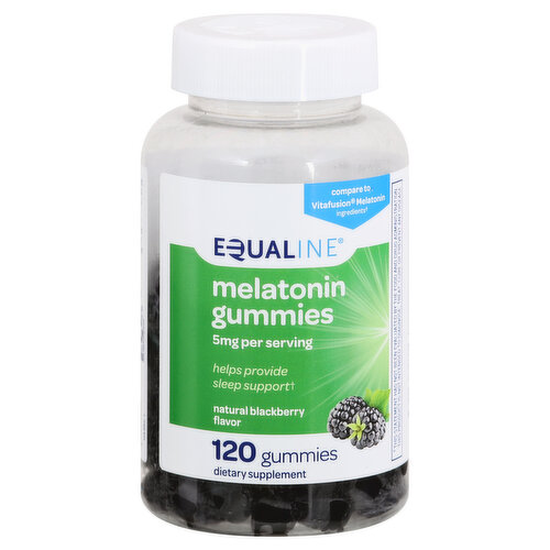 Equaline Melatonin, Gummies, Natural Blackberry