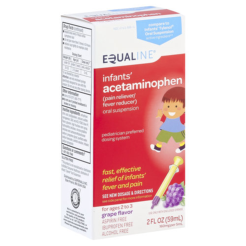 Equaline Acetaminophen, Infants', Oral Suspension, Grape Flavor