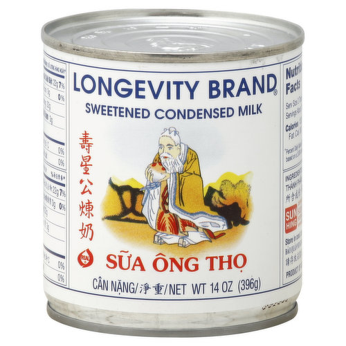 Longevity Condensed Milk, Sweetened