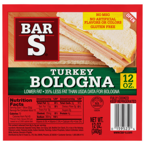 Bar S Turkey Bologna