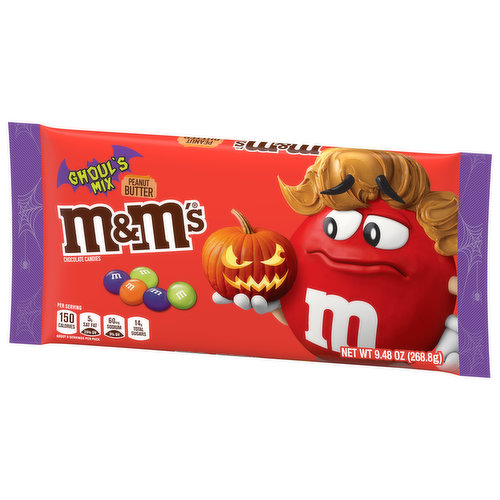 M&M's Chocolate Candies, Peanut Butter, Ghoul's Mix - 9.48 oz