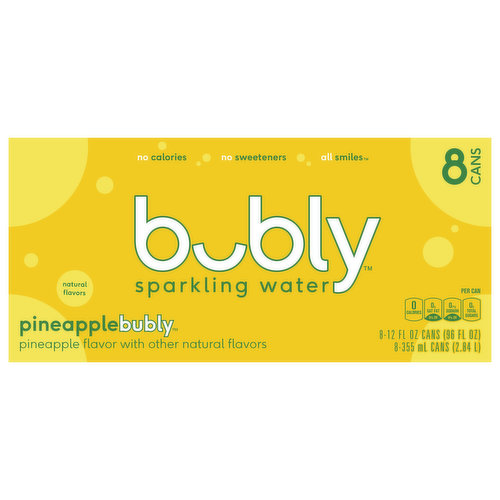 bubly Sparkling Water, Pineapple