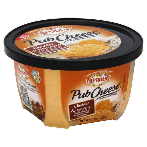 Made with 9 month aged cheddar cheese, milk & cream. Europe's leading cheese expert. New look! Perfect for Mini Cheeseburgers. At President cheese the art of cheese is a family passion. Founded in France over 80 years ago, today we are Europe's leading cheese expert. Our delicious spreadable cheese and all our products - whether made in France or in the heart of America's dariy land - are crafted by our master cheesemakers using traditional methods and the finest ingredients. Wisconsin cheese. Questions or Comments: 1-877-522-8254; www.presidentcheese.com. Crafted in the USA.