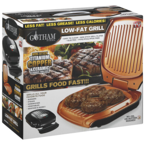 Gotham Steel Grill, Low-Fat, Electric