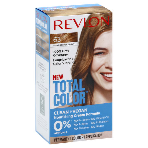 Revlon Total Color Permanent Hair Color, Light Golden Brown 63,