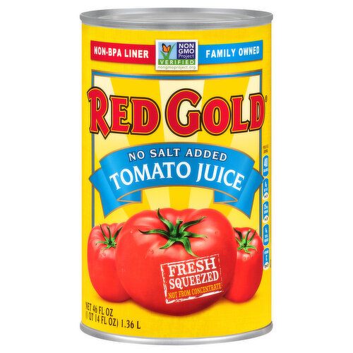 Red Gold Tomato Juice, No Salt Added