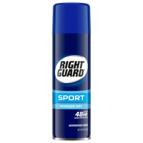 Right Guard Antiperspirant Aerosol, Powder Dry, Sport