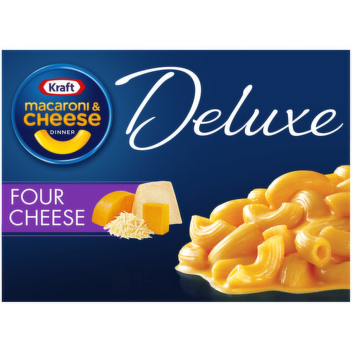 Kraft Deluxe Macaroni & Cheese Dinner, Four Cheese - 14 oz