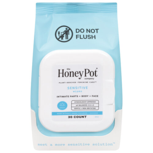 The Honey Pot Company Wipes, Sensitive