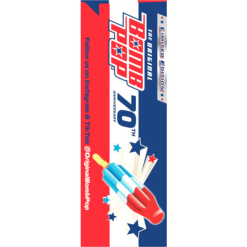 Bomb Pop The Original Cherry, Lime & Blue Raspberry Pops