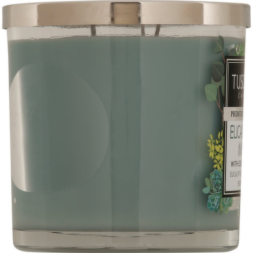 Tuscany Candle Candle, Soy Blend, Eucalyptus Mint - 1 candle, 14 oz