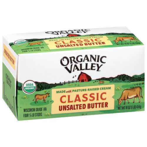 Organic Valley Unsalted Classic Butter