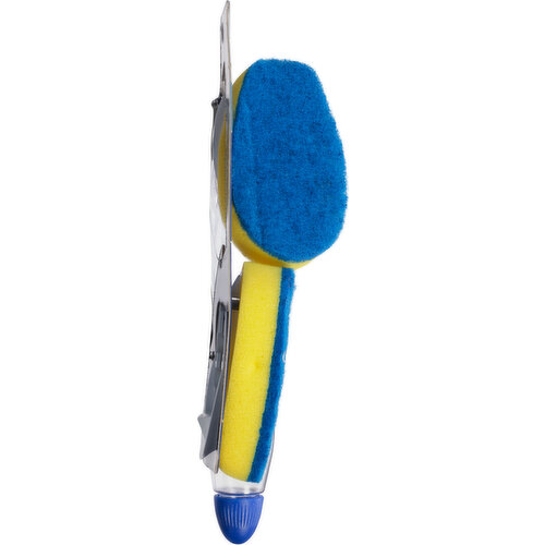 Dawn Ultra Superfabric Sponge Soap Dispensing Dish Wand Brush, Blue/Yellow  