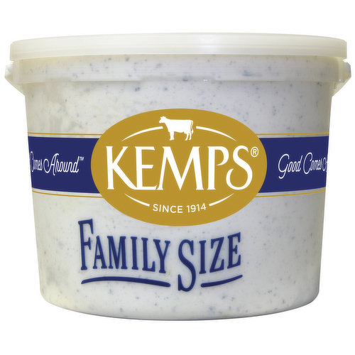 Kemps Ice Cream, Reduced Fat, Cookies 'n Cream, Family Size