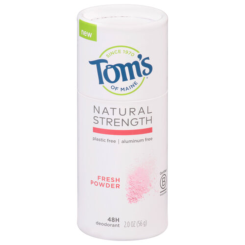 Tom's of Maine Natural Strength Deodorant, Fresh Powder, 48 Hour