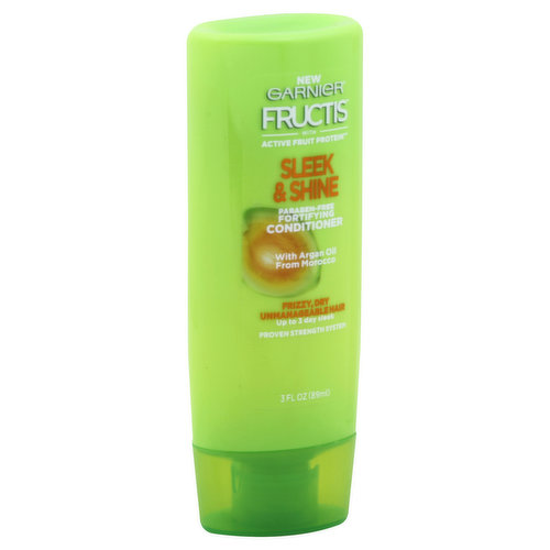 Fructis Conditioner, Fortifying, Sleek & Shine