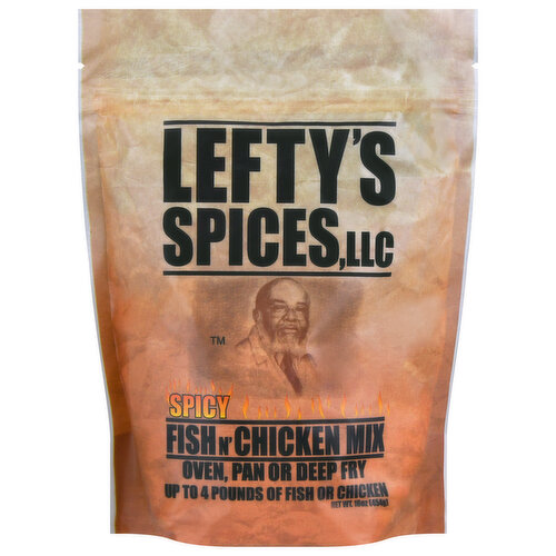 Lefty's Spices Fish N’ Chicken Mix, Spicy