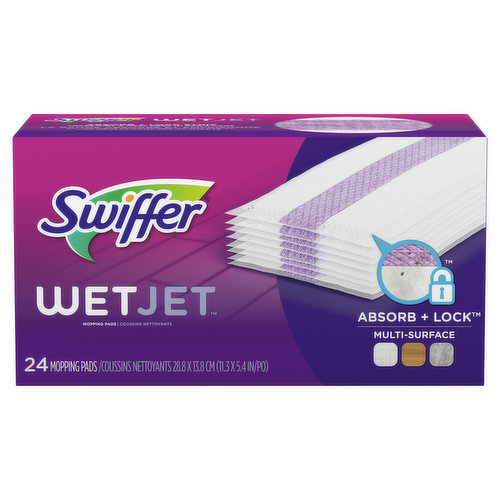 Swiffer WetJet Swiffer WetJet Multi-Surface Floor Cleaner Pad Refill, 24 count