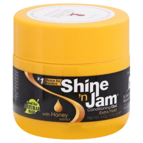 Shine n Jam Conditioning Gel, with Honey Extract, Extra Hold