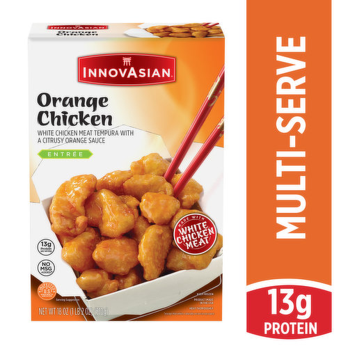 InnovAsian Orange Chicken Multi-Serve Entree, 18 oz (Frozen)