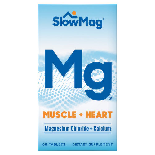 SlowMag Magnesium Chloride + Calcium, Muscle + Heart