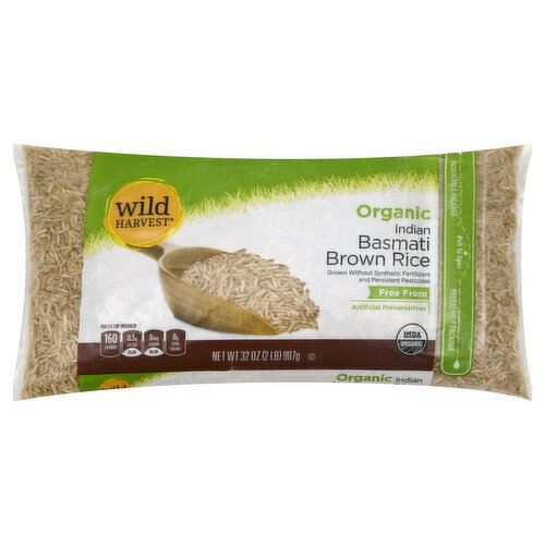 Wild Harvest Rice, Organic, Brown, Basmati, Indian