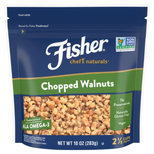 Fisher Chef's Naturals Chopped Walnuts