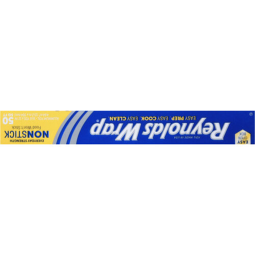 Reynolds Wrap Aluminum Foil, Everyday Strength, Nonstick, 50