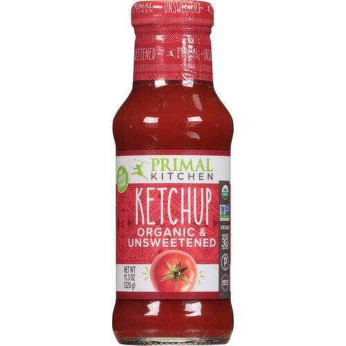  Primal Kitchen Organic and Unsweetened Ketchup Three