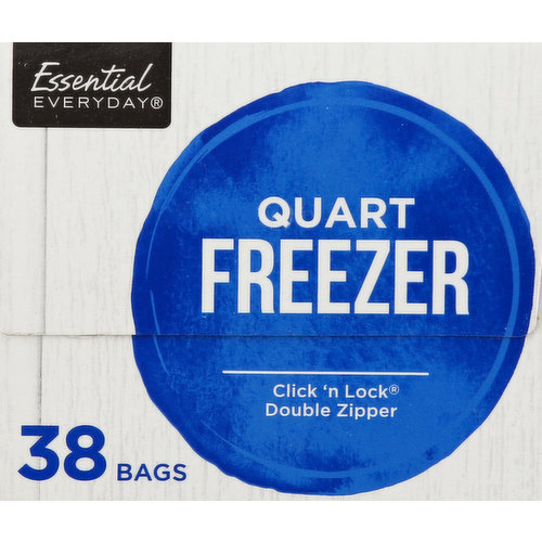 Ziploc Freezer Quart Bags 38 Ct., Food Storage & Plastic Wrap, Household