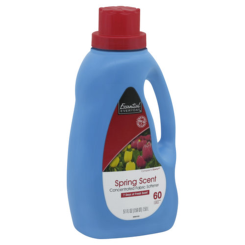 Essential Everyday Fabric Softener, HE, Concentrated, Spring Scent
