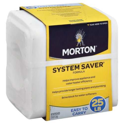 Morton Brine Block, for Water Softeners, System Saver Formula
