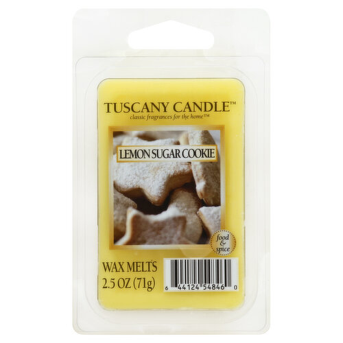 Tuscany Candle Wax Melts, Lemon Sugar Cookie