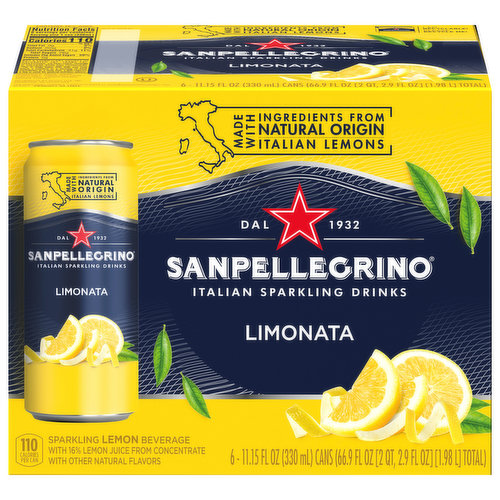 Sanpellegrino Sparkling Drinks, Italian, Limonata