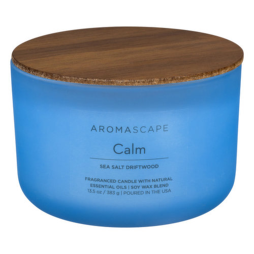 Aromascape Candle, Sea Salt Driftwood, Calm
