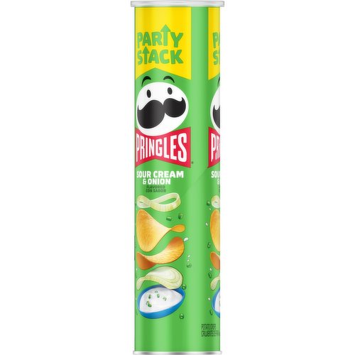 Pringles® Sour Cream and Onion Party Stack Potato Crisps Chips