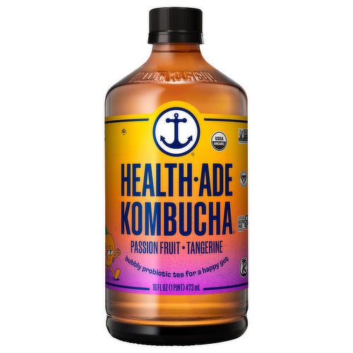 Health-Ade Kombucha, Passion Fruit-Tangerine