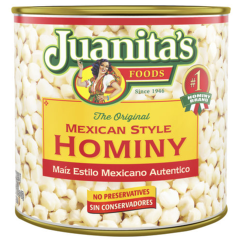 Juanita's Foods Hominy, The Original, Mexican Style